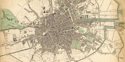 La carte de Dublin en 1916