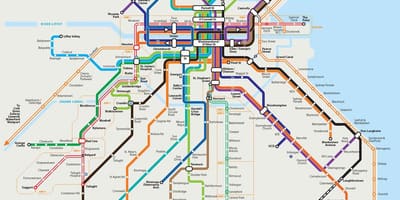 Dublin bus de la carte de l'itinéraire