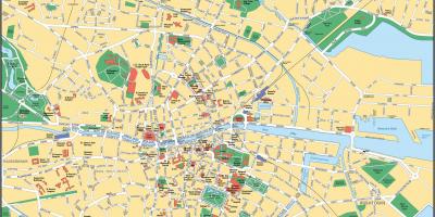 Carte de la ville de Dublin