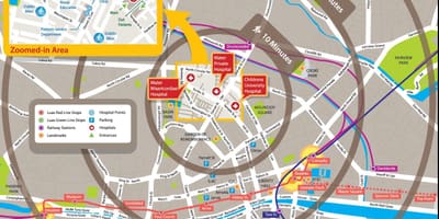 Mater de l'hôpital de Dublin carte