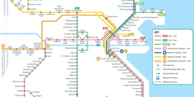Métro de Dublin carte